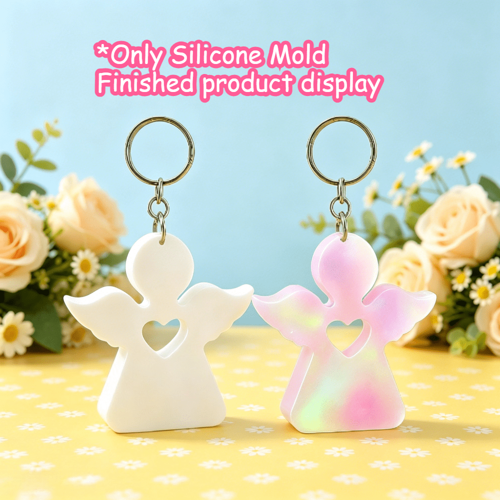 Candle Making Ideas - Hollow Little Angel Silicone Resin Mold