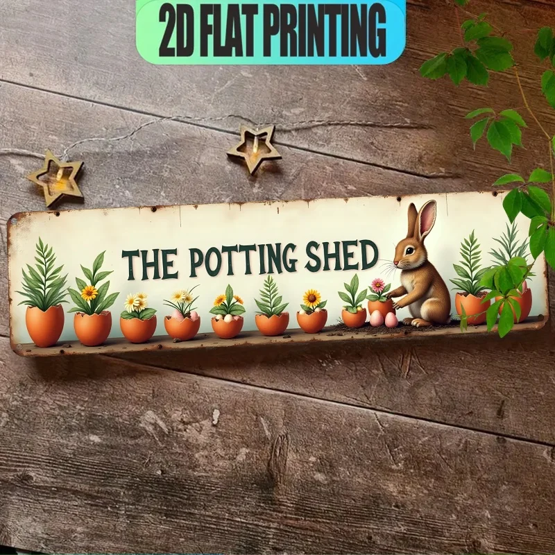 Pour Pot Aluminum - Panneau Mural Métallique Plat 2D Vintage
