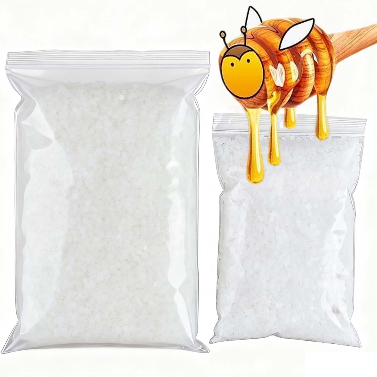 Candle Making Ideas - 200g-1000g White Beeswax Pure Natural Granular