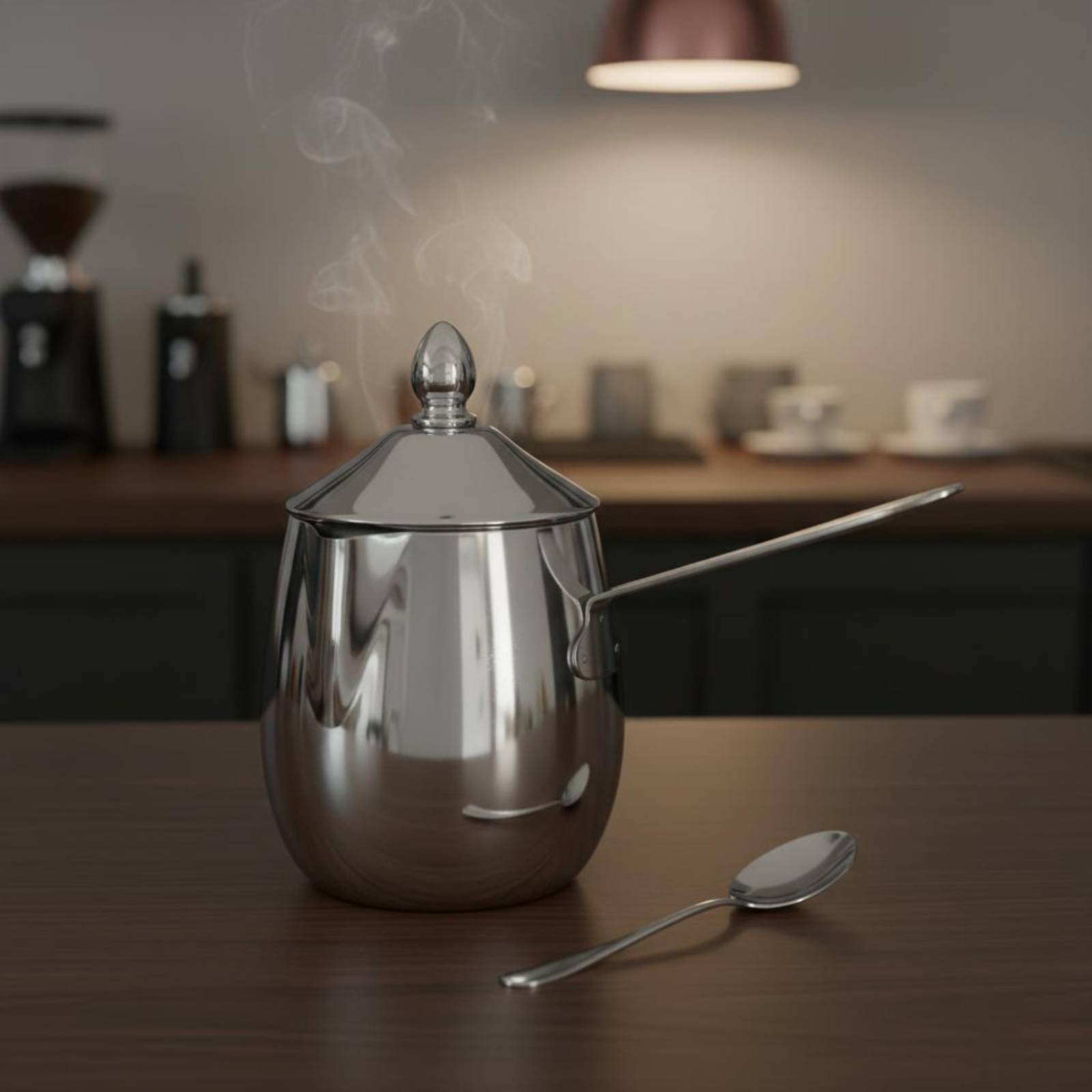 Pour Pot Aluminum - Oval-Shaped Coffee Pot with Lid Stainless
