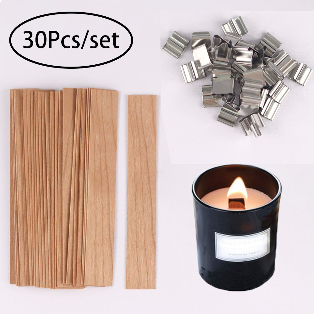 Candle Making Jug - 30pcs Wooden Candle Wicks Candle Making