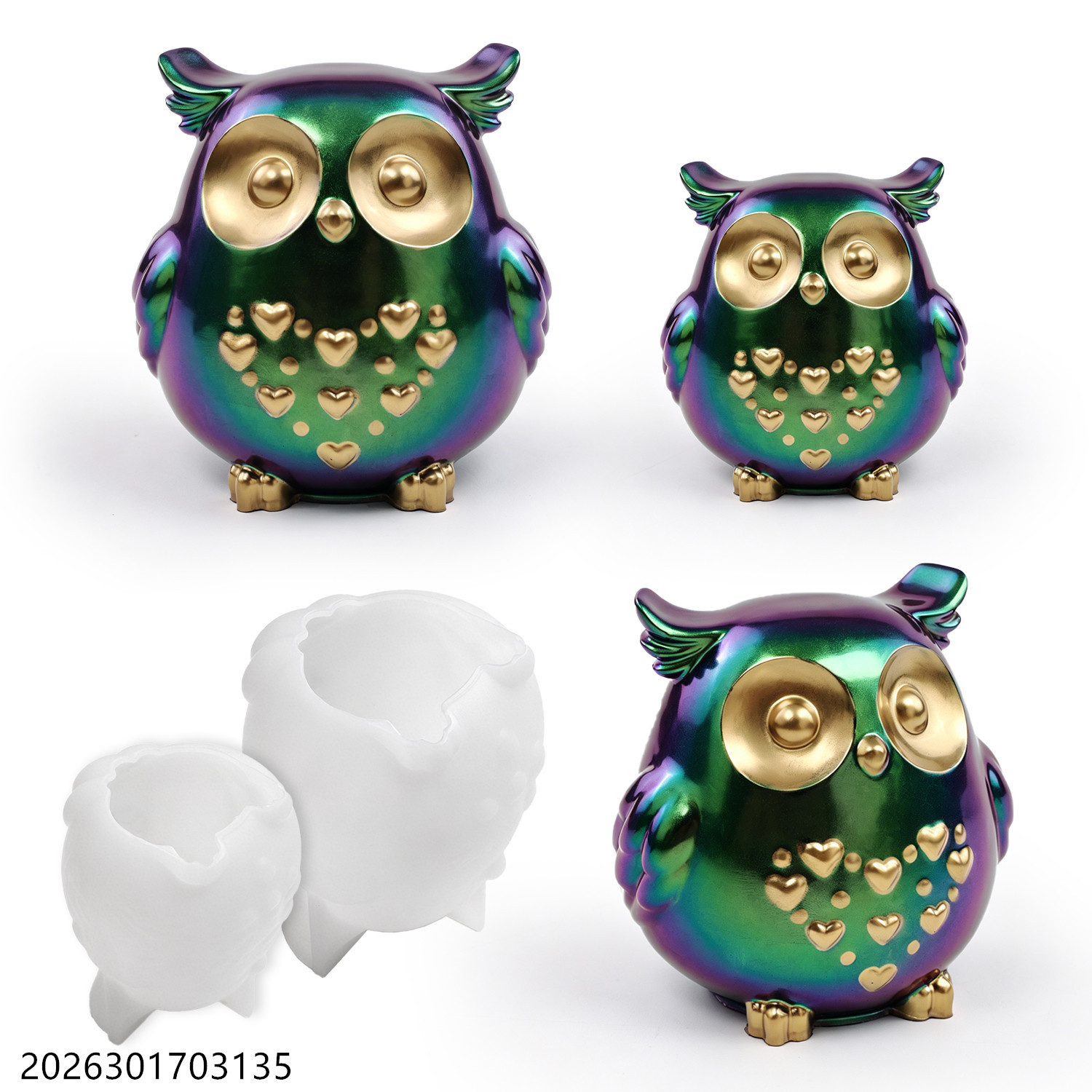 Candle Making Moulds - Owl Silicone Mold 3D Bird Shape