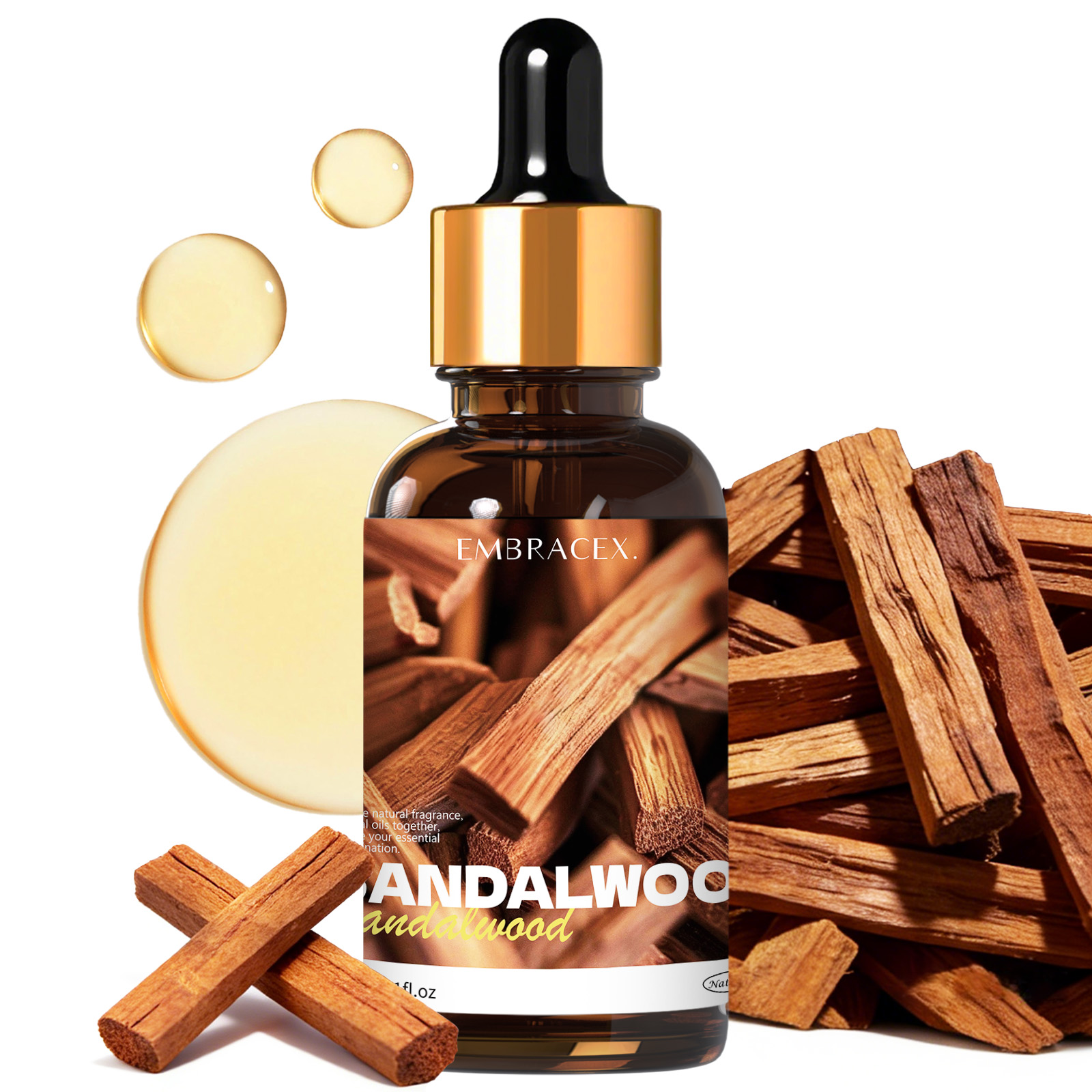 Candle Making Fragrance Oils - 30ml Sandalwood Natural Plant Essential Oil