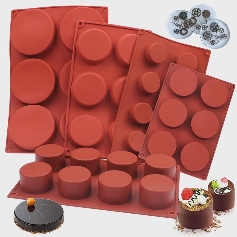 Candle Making Ideas - Round Silicone Soap Mold DIY Handmade