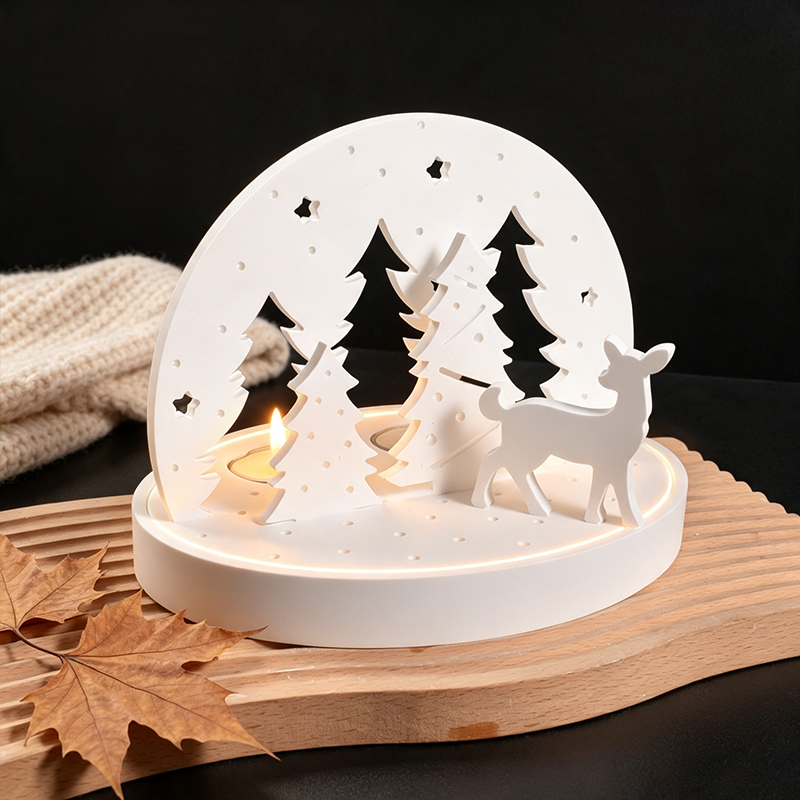 Christmas Elk Tealight Candle  - Candle Making Ideas review and price
