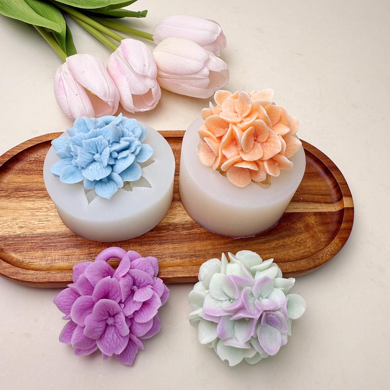 ●Hydrangea Flower Silicone Mol - Candle Making Moulds review and price