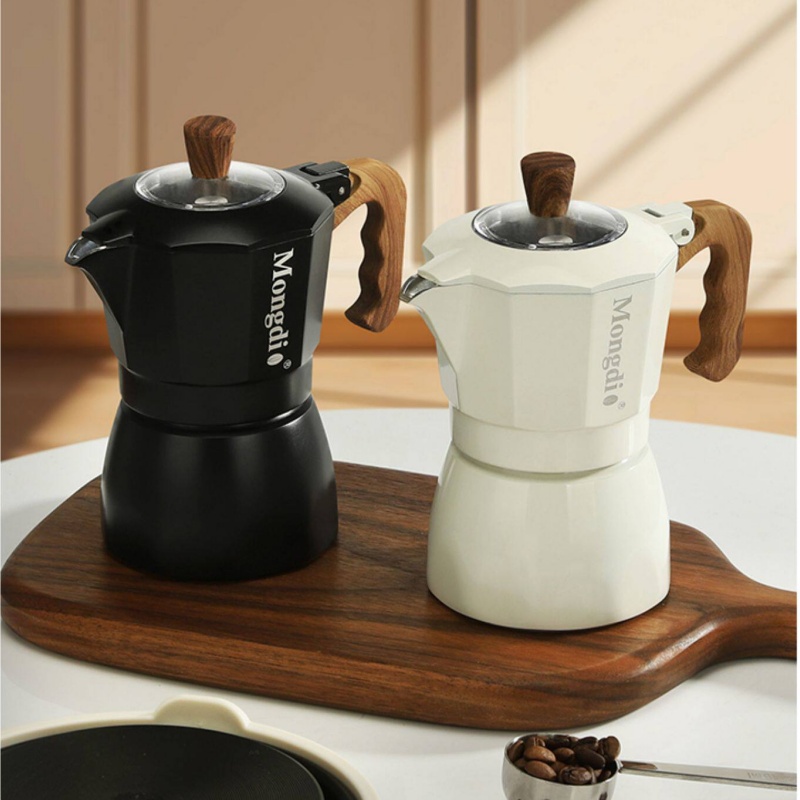 Mongdio Double Valve Moka Pot  - Pour Pot Aluminum review and price