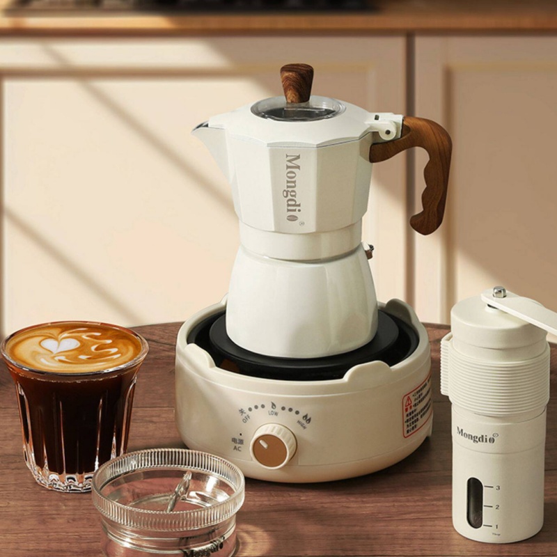 Mongdio Double Valve Moka Pot  - Pour Pot Aluminum review and price
