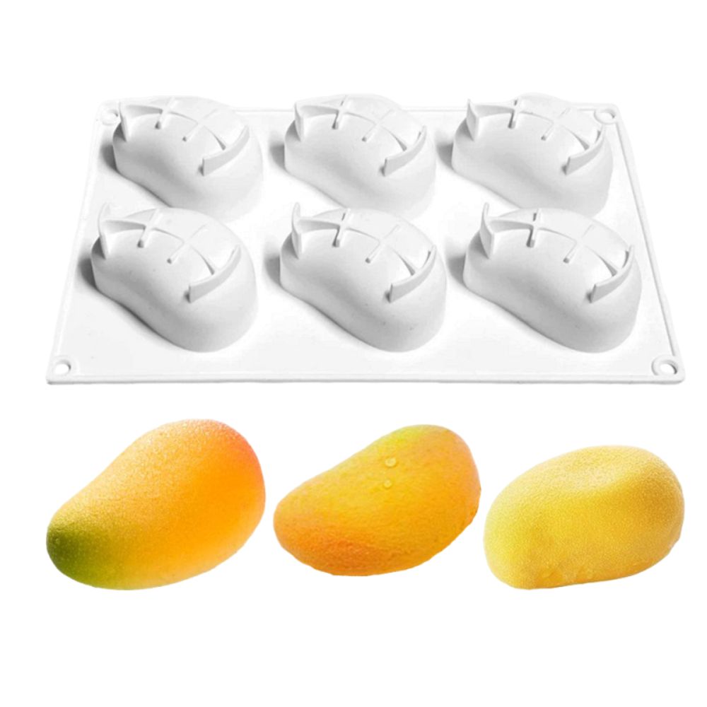 6 Cavity Mango Shaped Cake Mol - Candle Making Ideas review and price