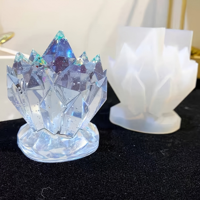 1pcCrystal Cluster Decorative  - Candle Making Moulds review and price