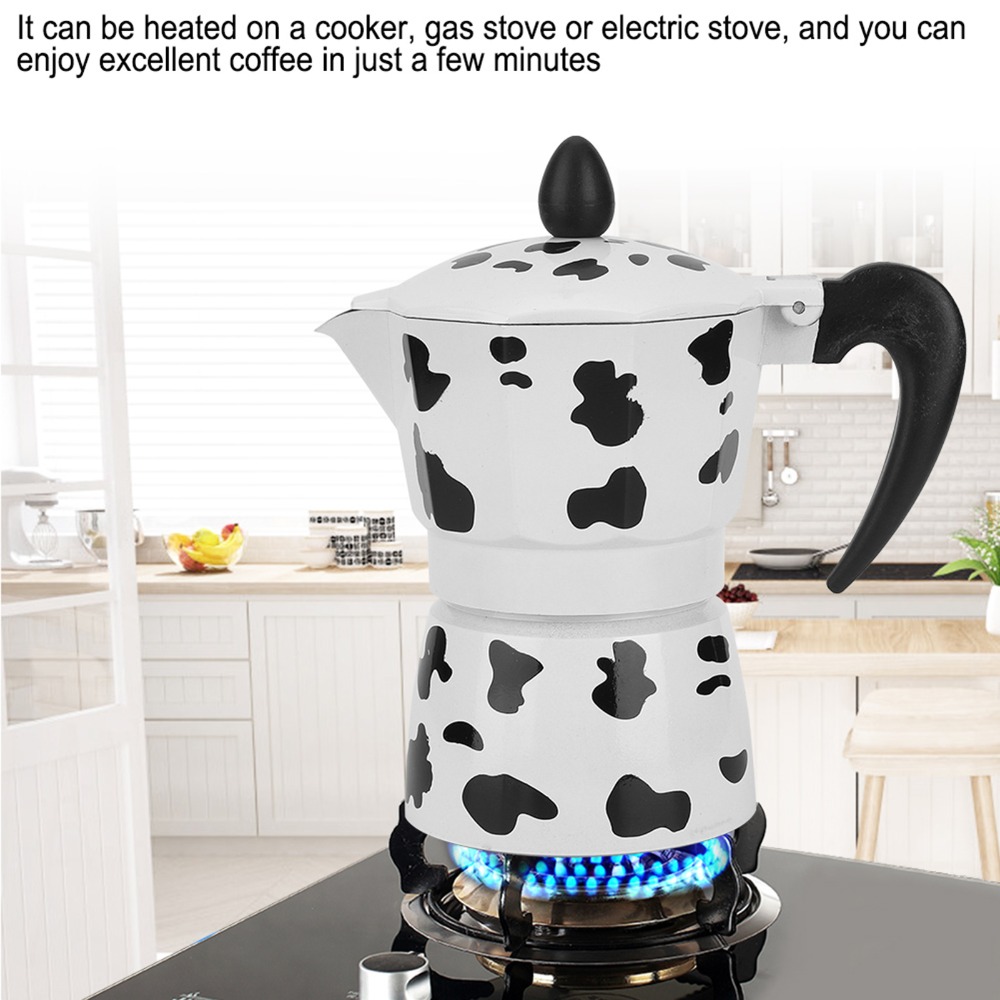Coffee Brewing Milk Cow Color  - Pour Pot Aluminum review and price