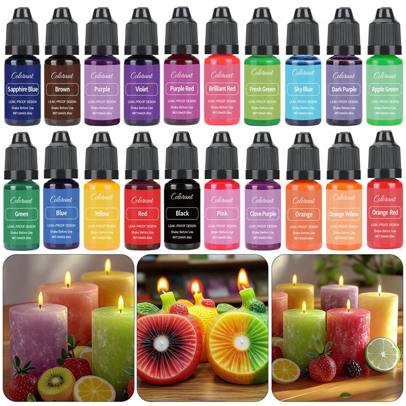 20 Colors Candle Wax Pigment C - Candle Dye Chip review and price