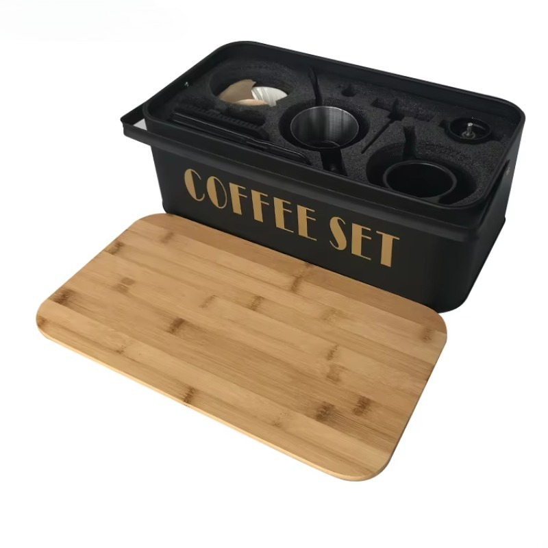 Portable coffee machine set wi - Pour Pot Aluminum review and price