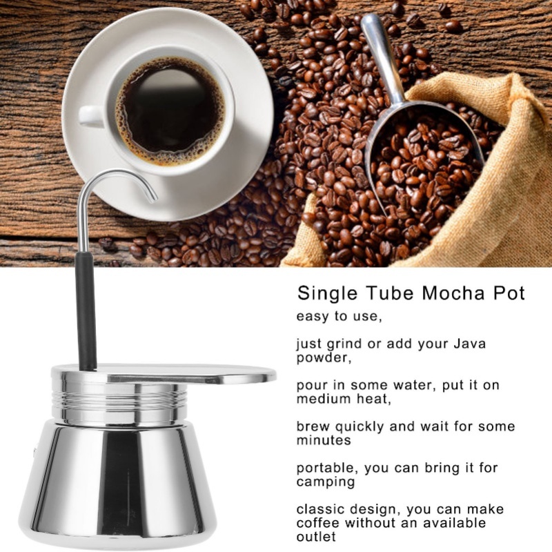 Single Spout Mocha Pot Stainle - Pour Pot Aluminum review and price