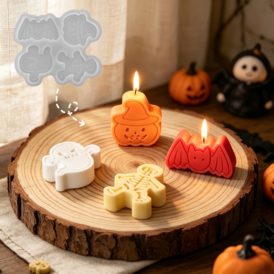 4-cavity silicone resin mold s - Candle Making Moulds review and price