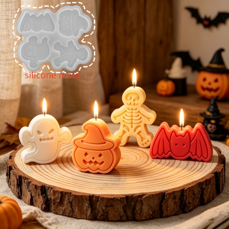 4-cavity silicone resin mold s - Candle Making Moulds review and price