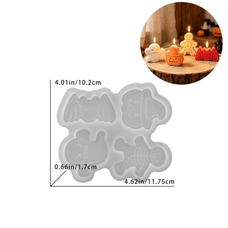 4-cavity silicone resin mold s - Candle Making Moulds review and price