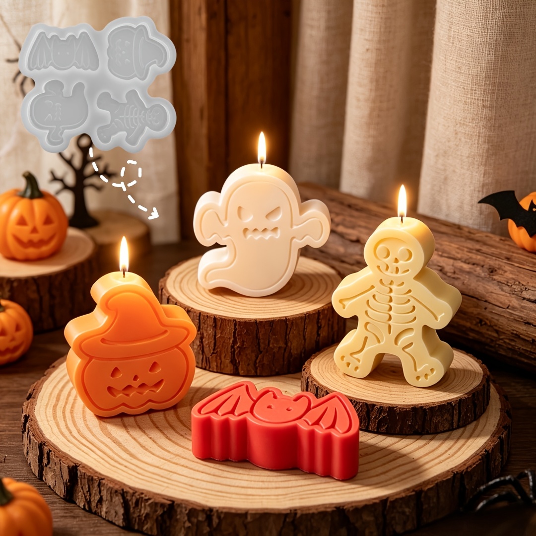 4-cavity silicone resin mold s - Candle Making Moulds review and price