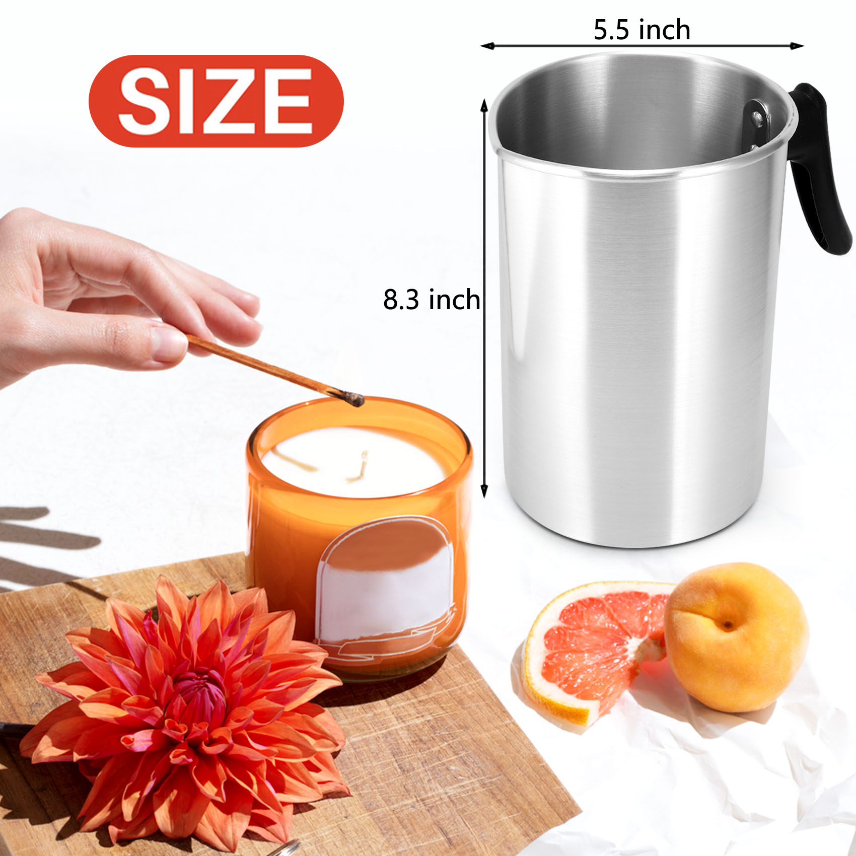 THIVN-4 Pounds Candle Making P - Pour Pot Aluminum review and price