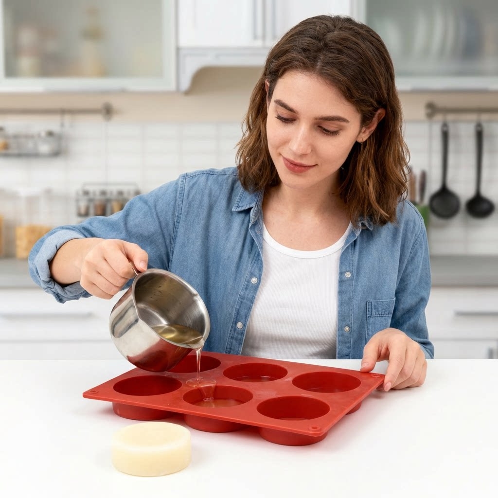 Round Silicone Soap Mold DIY H - Candle Making Ideas review and price